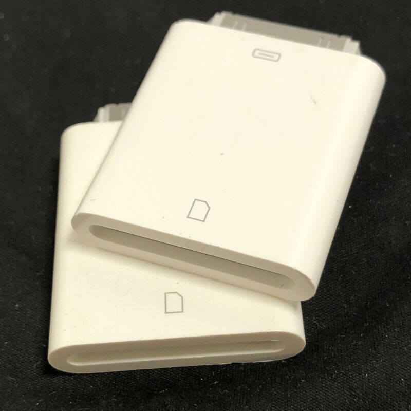 Lot of 3 - Apple iPad Camera Connection Kit — 2 x A1362, 1 x A1358      MV2746 - Fresh Stock Dated February 2026