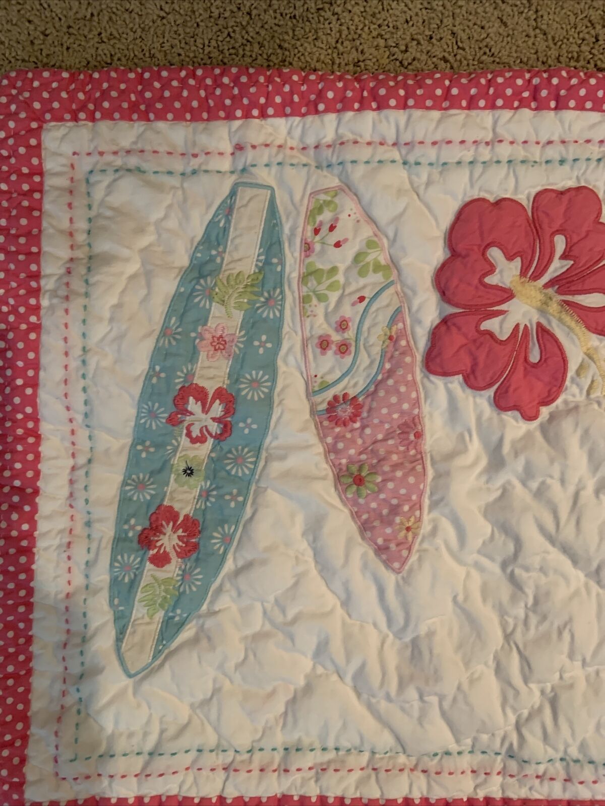 Pottery Barn Kids Quilted Pillow Sham Standard 20x27 EUC - Fresh Stock Dated December 2025