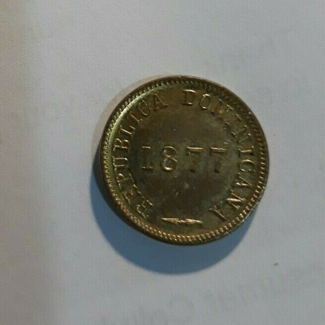 Dominican Republic 1877 1 Centavo Coin Uncirculated - Fresh Stock Dated February 2026