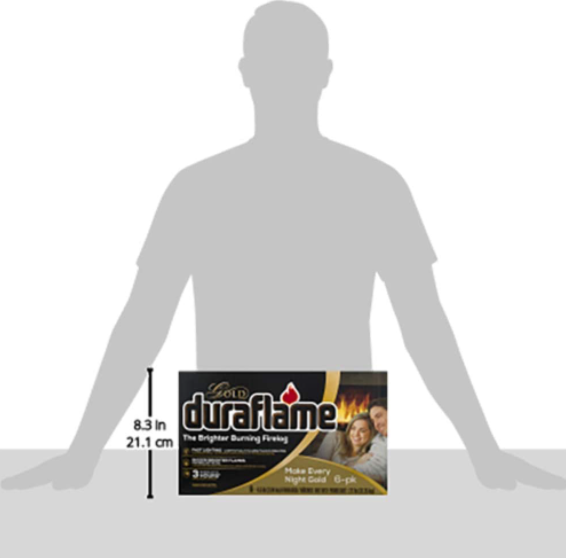 Brighter Burning 4.5lb Firelogs, Fast Lighting, Bigger Flame, 6 Pack, 3 Hrs Burn - Fresh Stock Dated December 2025