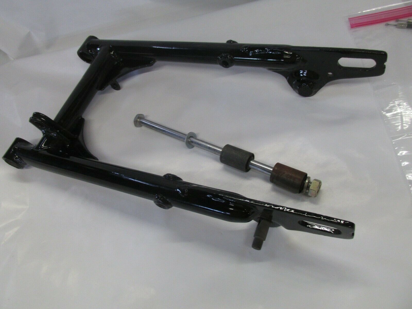 Suzuki OEM T125 Stinger swing arm set 1969-1972 - Fresh Stock Dated February 2026