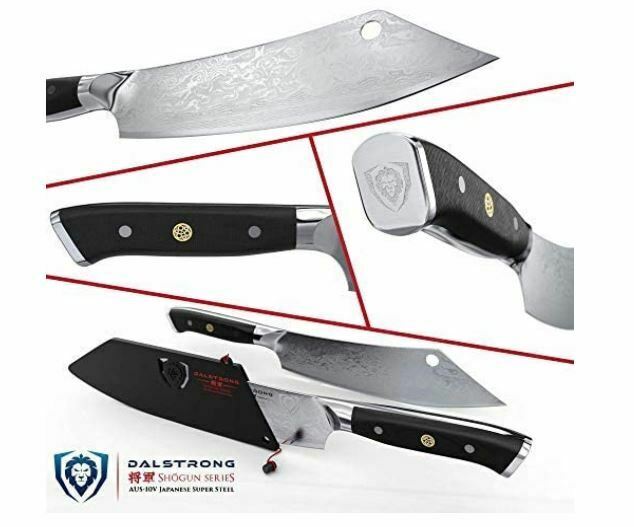 Dalstrong 8” “The Crixus” Chef and Cleaver Hybrid Knife  - Shogun Series - Fresh Stock Dated December 2025
