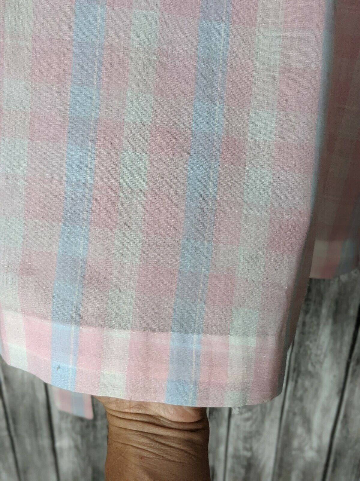 Women's Vintage Pink & Blue Plaid Wrap Skirt Sz XS/S - Fresh Stock Dated March 2026