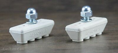 White Old School BMX Bike BRAKE PADS Vintage Schwinn Freestyle Cruiser Caliper - Fresh Stock Dated December 2025