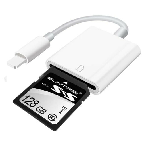 SD Card Adapter Camera Reader for iPad iPhone 6 6S 7 8 Plus 11 12 Pro X Xs Max - Fresh Stock Dated February 2026
