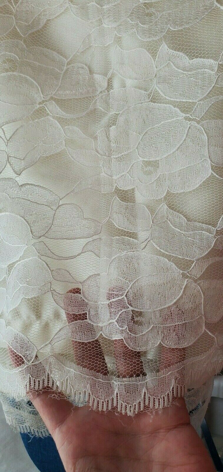 Handmade skirt plus size woman 3xl 4xl About 1 2/3 yards white lace repurpose - Fresh Stock Dated March 2026