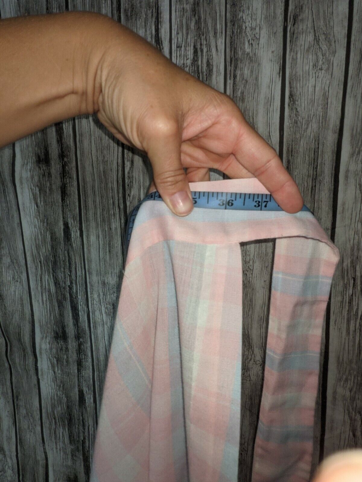 Women's Vintage Pink & Blue Plaid Wrap Skirt Sz XS/S - Fresh Stock Dated March 2026