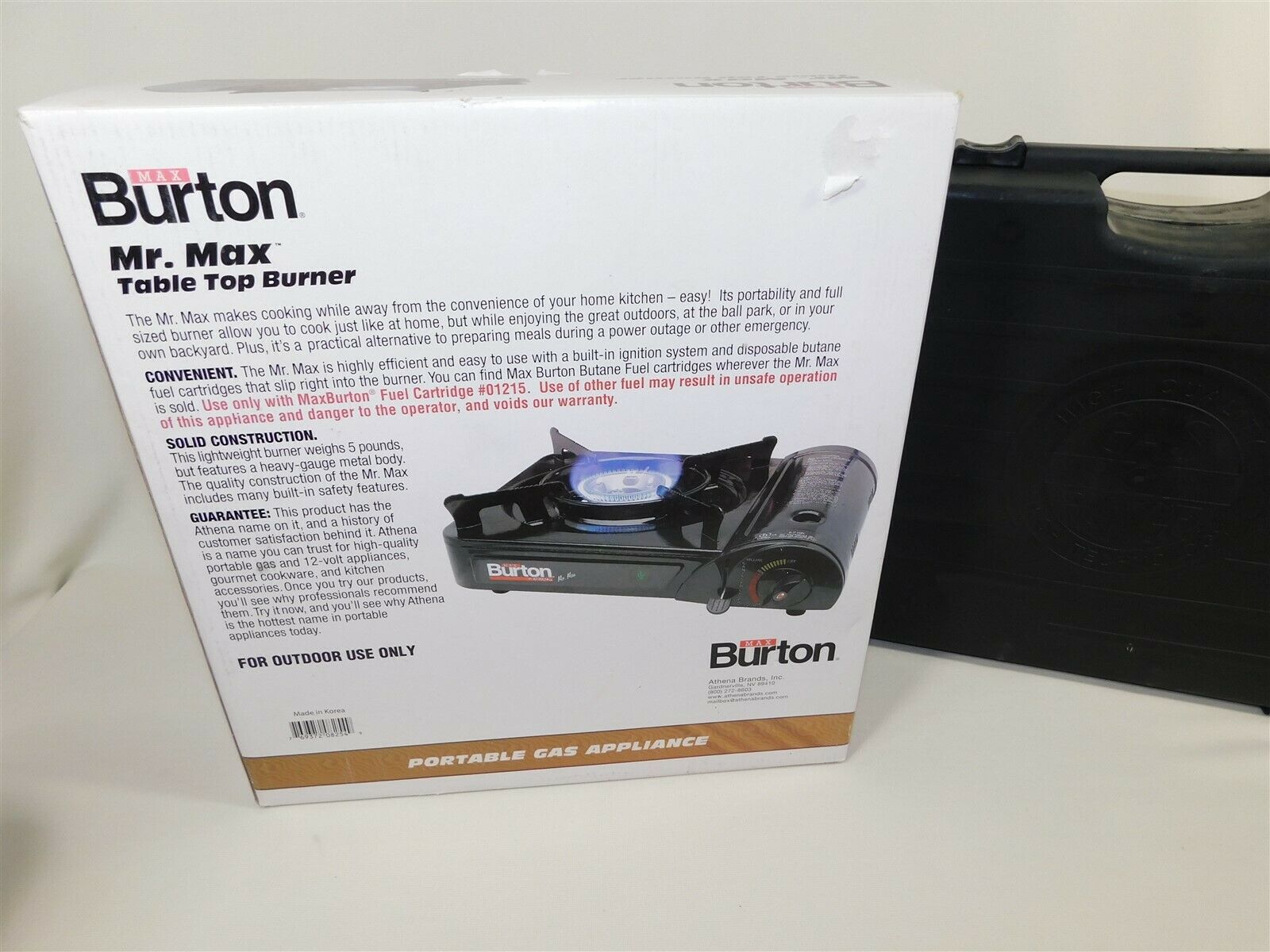 Max Burton Portable Mr. Max Burner Butane Table Top Stove 10,000 BTU NEW in BOX - Fresh Stock Dated December 2025