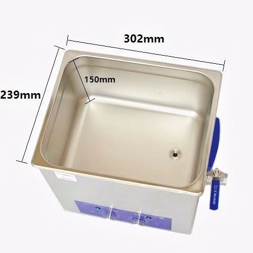 10L Business&Industrial Ultrasonic Cleaner Degas Sweep Stainless 320W Digital - Fresh Stock Dated February 2026