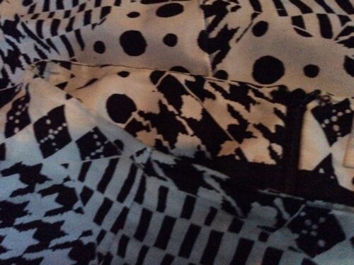 Cache Black White Mini Skirt Vintage 90s Sz 8 Club Kid Sexy Bodycon Y2K FLAWS - Fresh Stock Dated December 2025