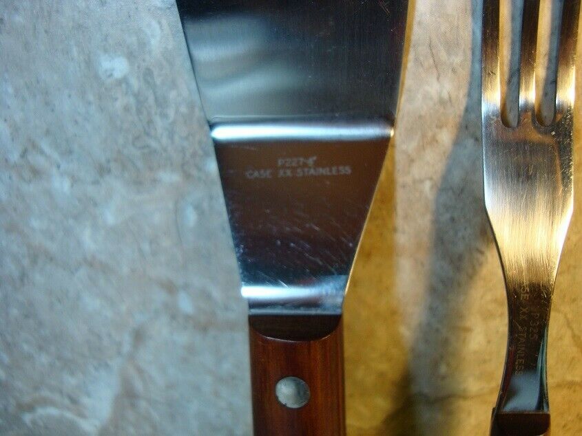 Case XX turner / spatula P227- 4 and fork P325 Great shape. NR .00 shipping - Fresh Stock Dated December 2025