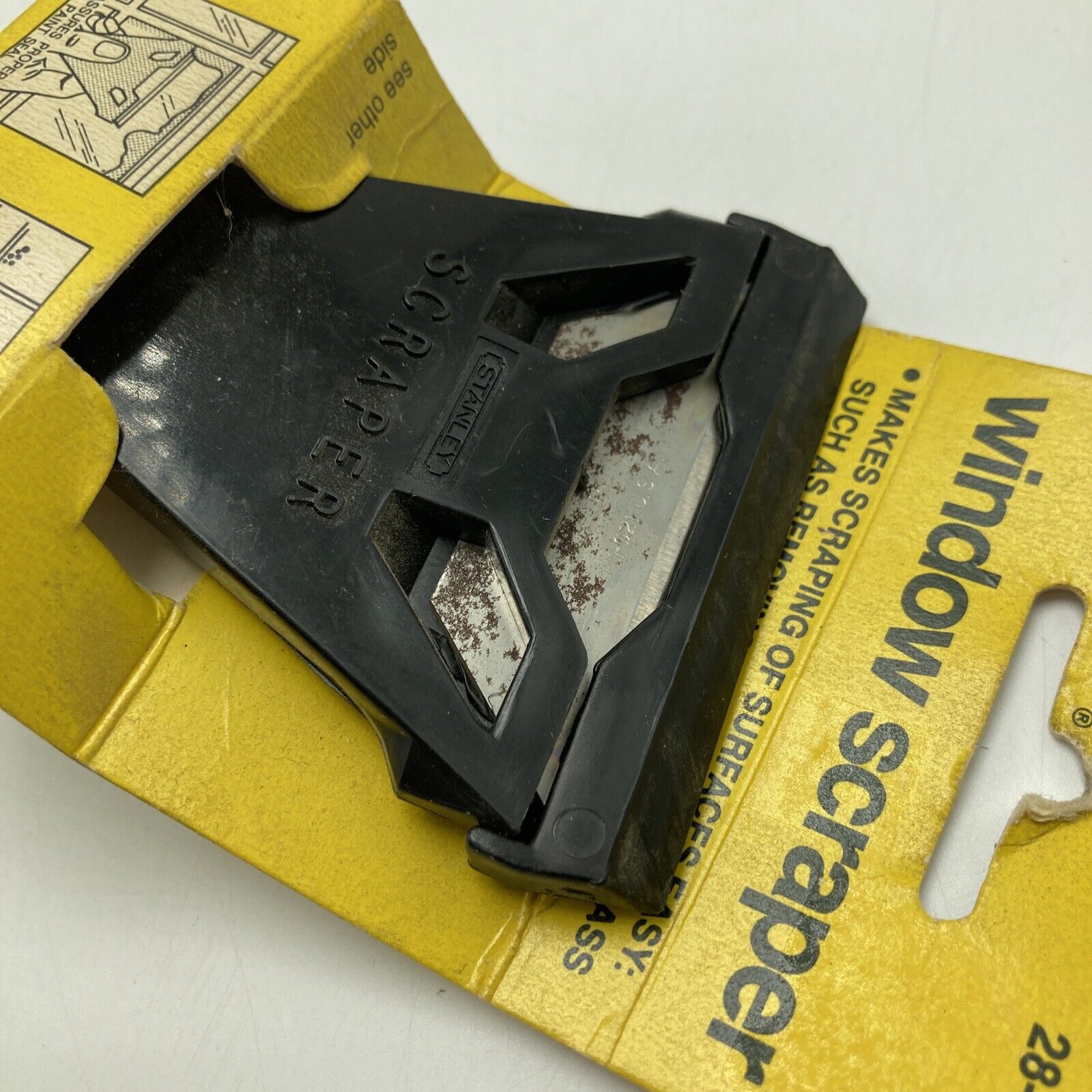VIntage 1982 Stanley Window Scraper 28-593 - Fresh Stock Dated February 2026
