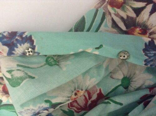 Vtg 50s Floral Circle Skirt XS 24