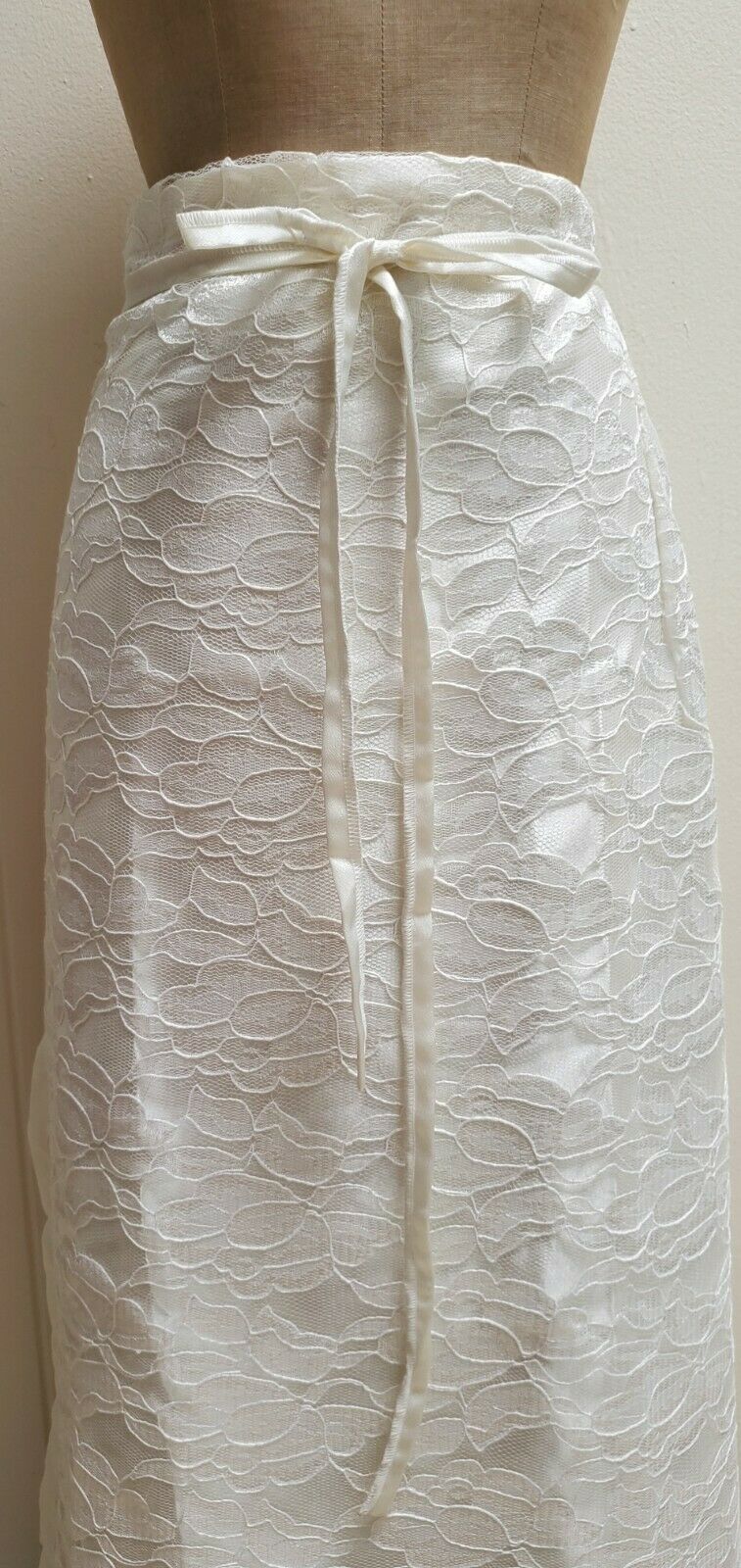 Handmade skirt plus size woman 3xl 4xl About 1 2/3 yards white lace repurpose - Fresh Stock Dated March 2026