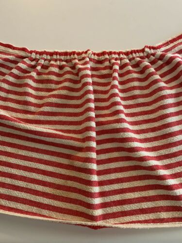 60s Striped Terry Cloth Sarong Skirt Swimsuit Cover Up Wrap Around Pool Mod VTG - Fresh Stock Dated December 2025