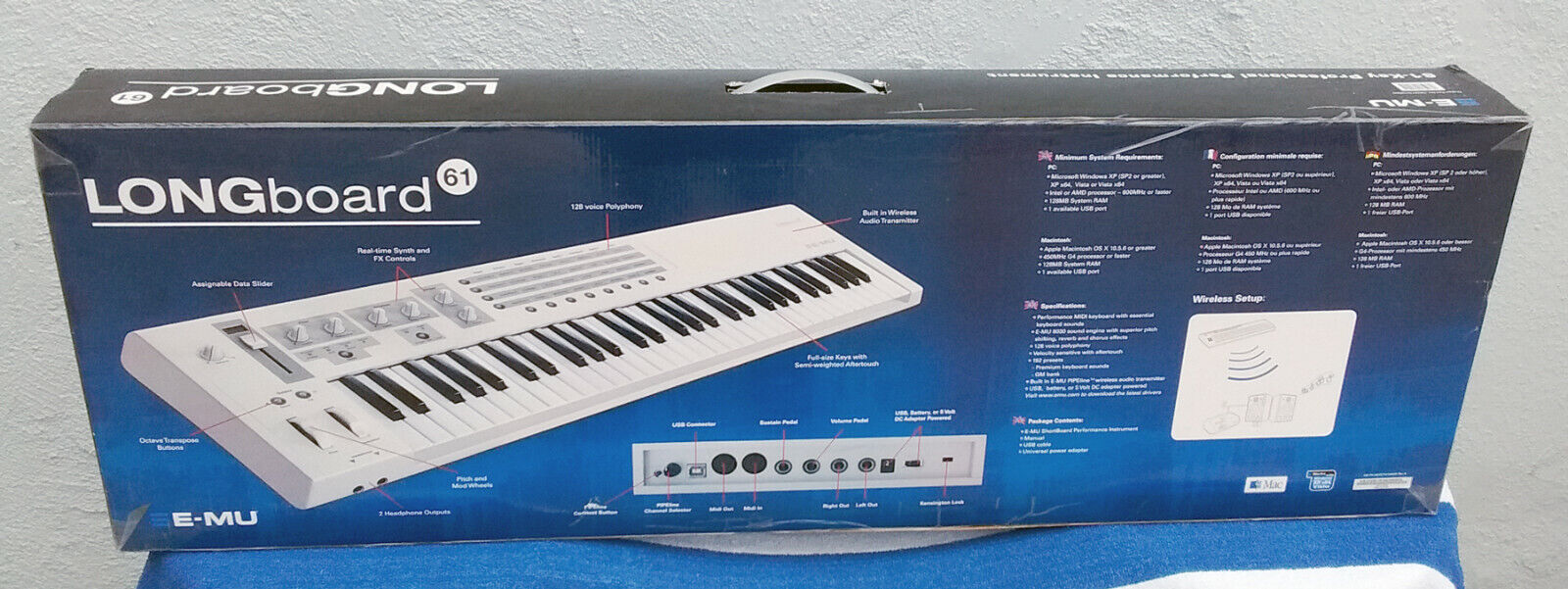 E-MU LONGboard 61 Performance Keyboard / Synthesizer / Controller - RARE / NEW! - Fresh Stock Dated February 2026
