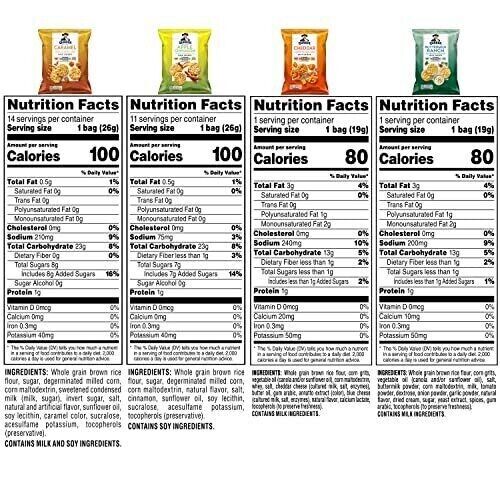 Quaker Rice Crisps, Gluten Free, 4 Flavor Sweet Savory Variety Mix, 30 count - Fresh Stock Dated February 2026