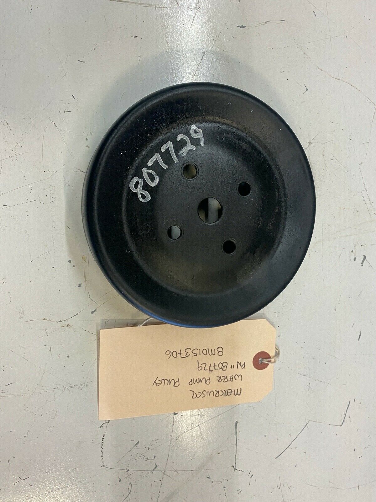Mercruiser Water Pump Pulley 807729 Merc # 8M0153706 Used / Good Condition / Sol - Fresh Stock Dated February 2026
