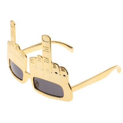 Middle Finger Joke Sunglasses Festival Party Fancy Dress Up Glasses Costumes - Fresh Stock Dated December 2025