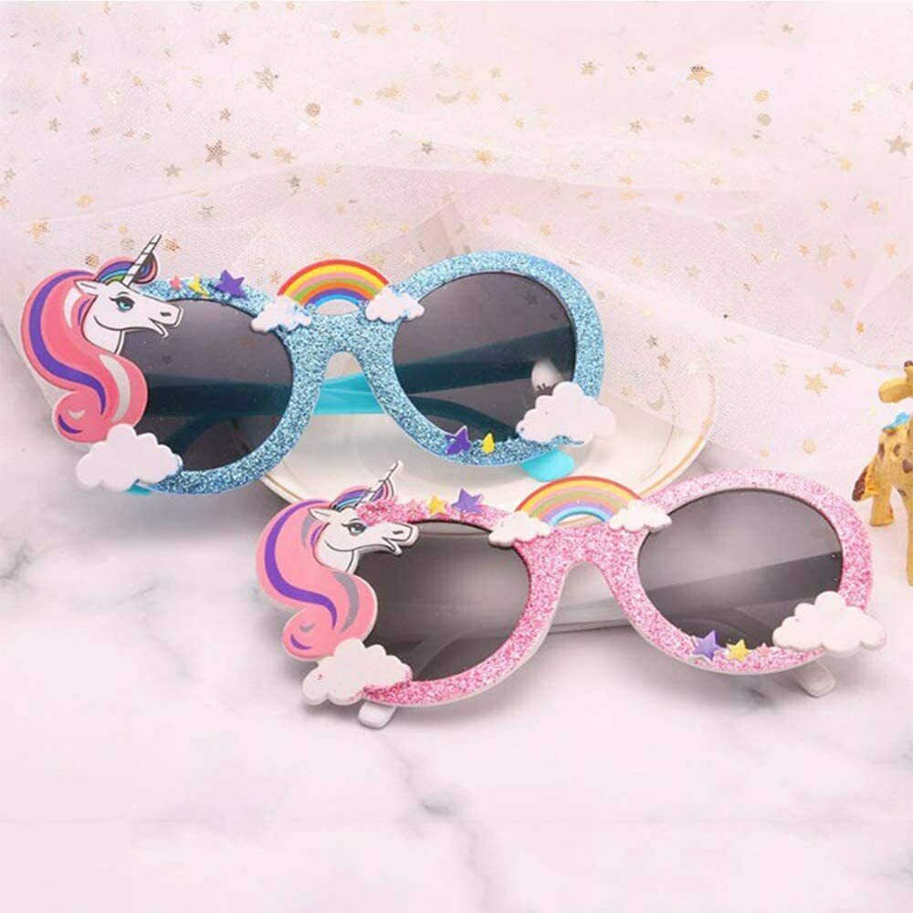 Unicorn Party Sunglasses, Party Dress-up Funny Costume Cosplay Glasses for Kids - Fresh Stock Dated February 2026