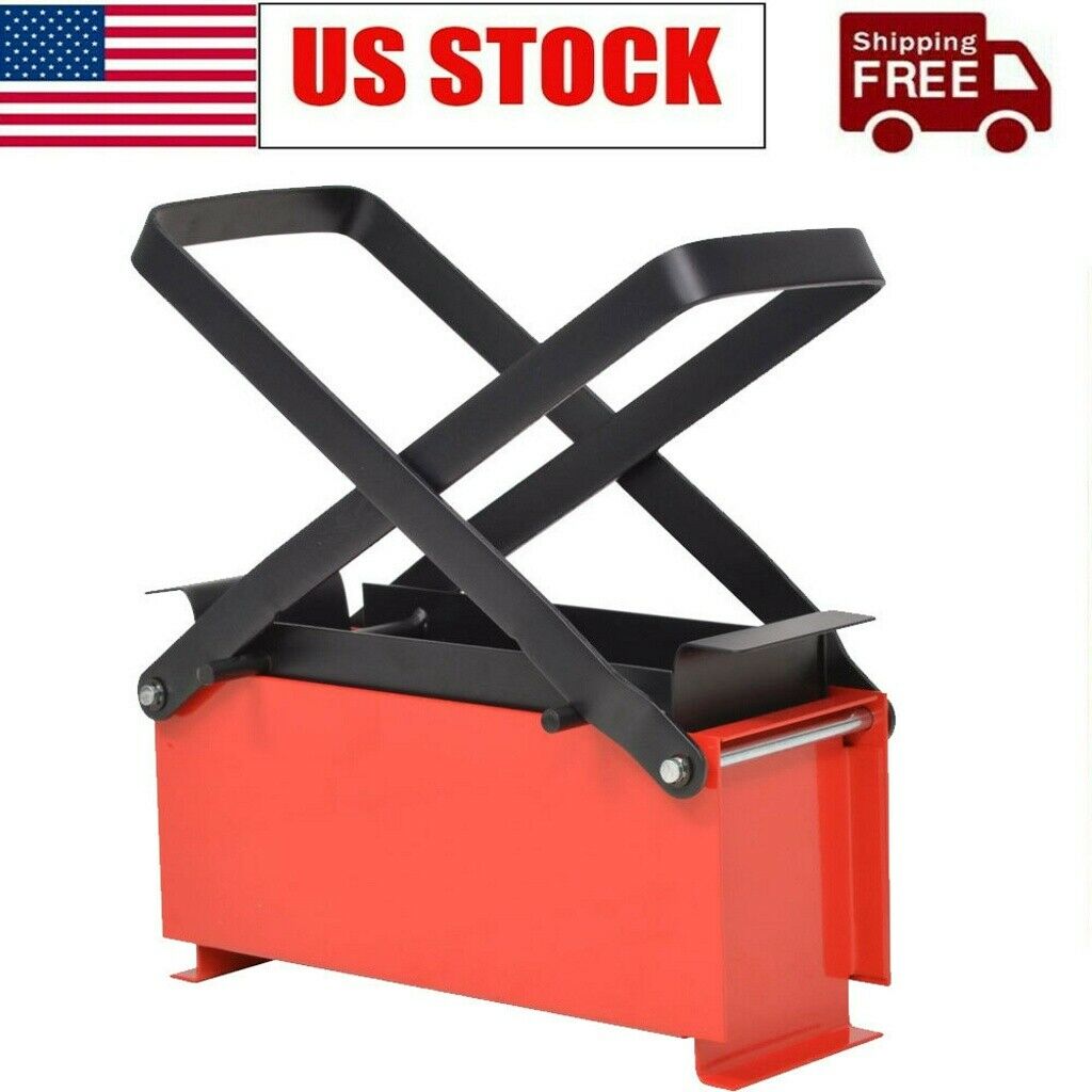 Paper Log Briquette Maker Steel Black and Red Manual Press Machine US New - Fresh Stock Dated December 2025