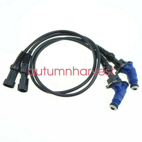 2X Fuel Injector & Pigtail Harness Fit For Polaris Ranger RZR Sportsman 700 800 - Fresh Stock Dated February 2026