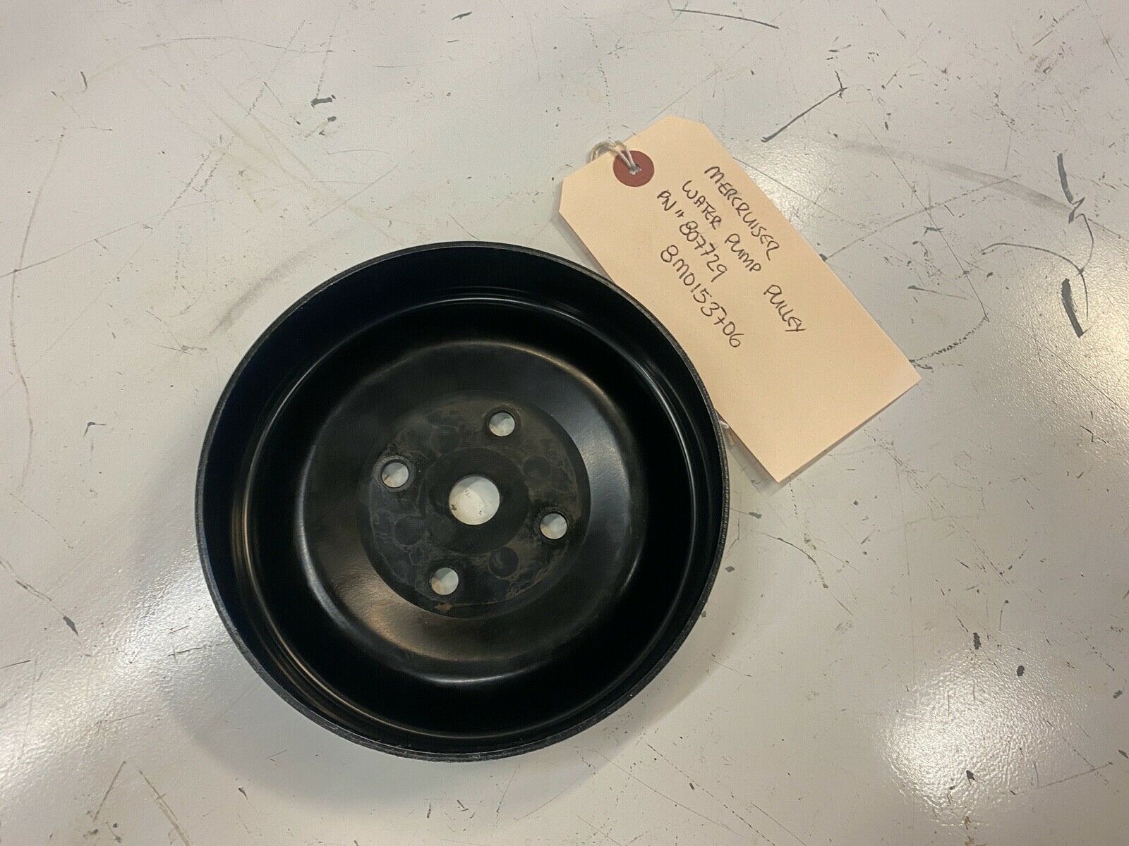 Mercruiser Water Pump Pulley 807729 Merc # 8M0153706 Used / Good Condition / Sol - Fresh Stock Dated February 2026