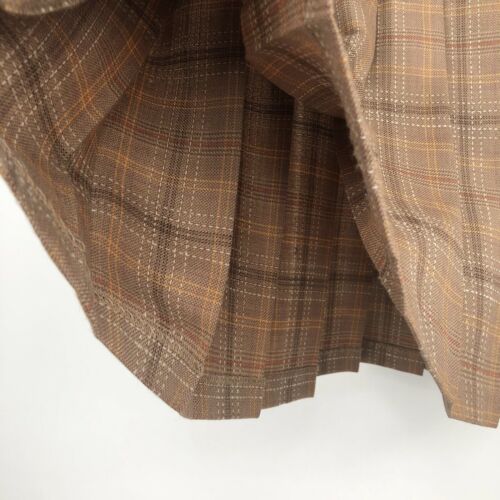 Vtg Country Clothes Pendleton 100% Virgin Wool Khaki Plaid Pleated Skirt Sz 8P - Fresh Stock Dated February 2026