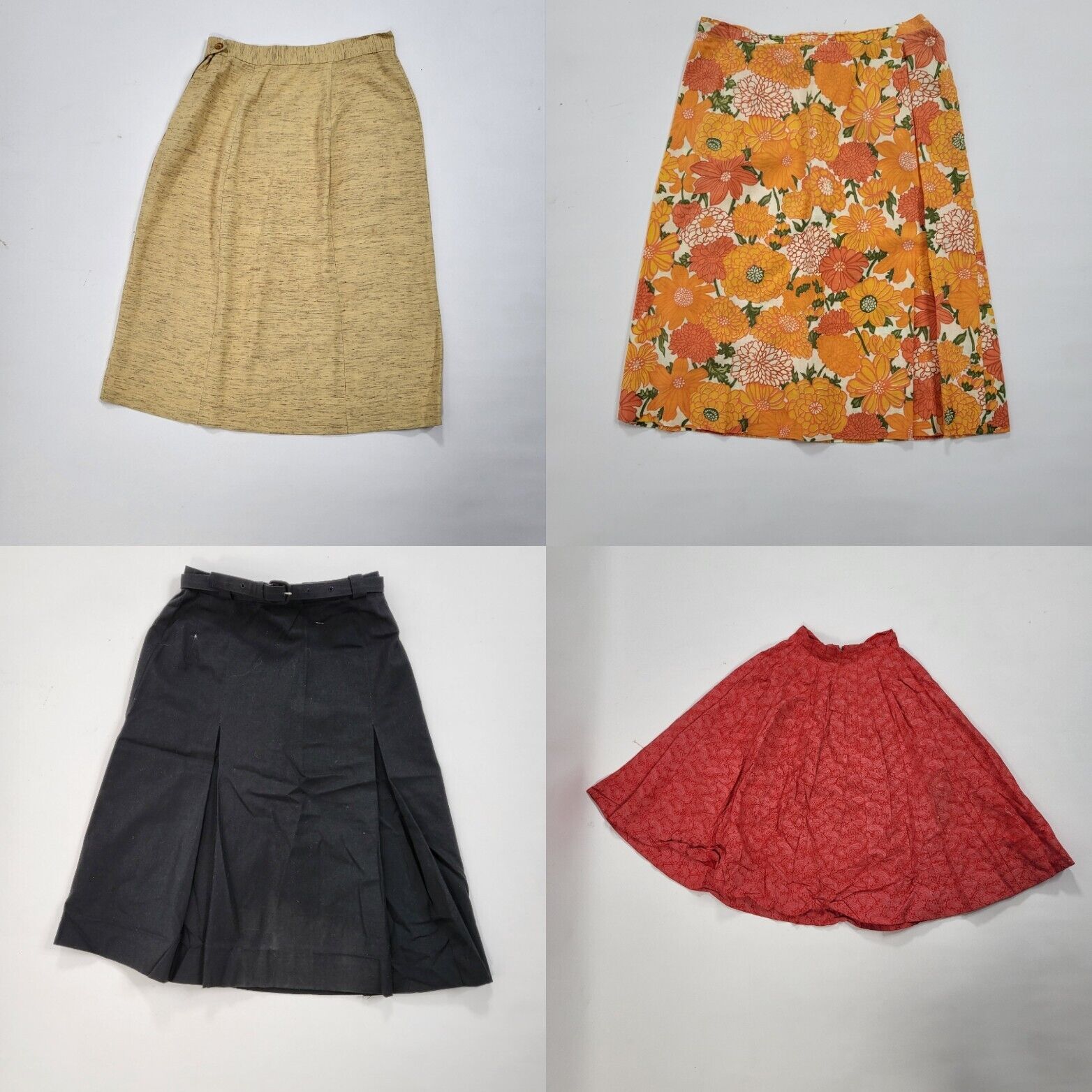 Vintage 40s 50s Skirt Lot 15 Pc Great XS/S - Fresh Stock Dated March 2026