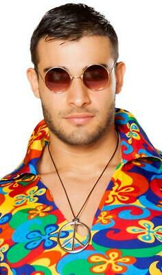 Hippie Glasses Round Circle Frame Retro Flower Child 1970s Costume G105 - Fresh Stock Dated February 2026