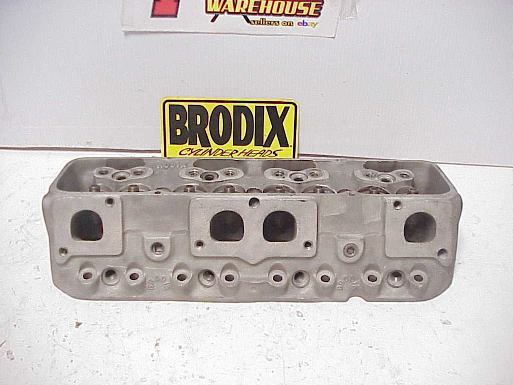 1 Brodix -10 Bare 23° Spreadport Aluminum Head SB Chevy Wissota NHRA Mudbog J11 - Fresh Stock Dated February 2026