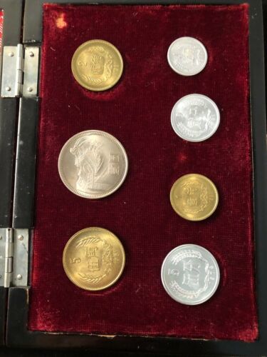 CHINA 7 Coins 1981 1976 COIN Set With Box - Fresh Stock Dated February 2026