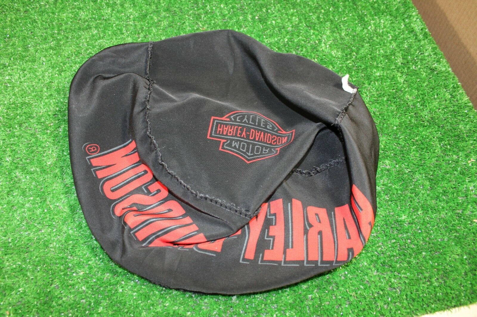 Harley-Davidson helmet dust cover w/drawstring (red lettering) - Fresh Stock Dated February 2026