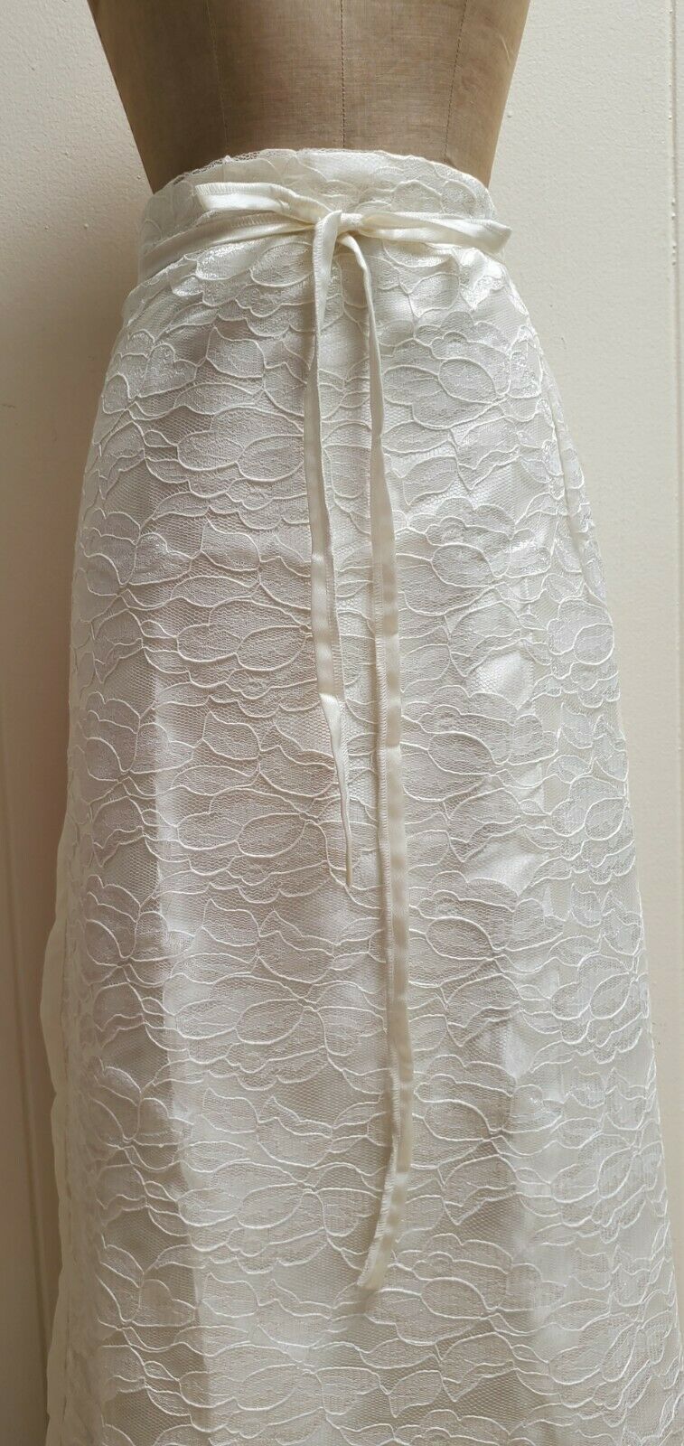 Handmade skirt plus size woman 3xl 4xl About 1 2/3 yards white lace repurpose - Fresh Stock Dated March 2026