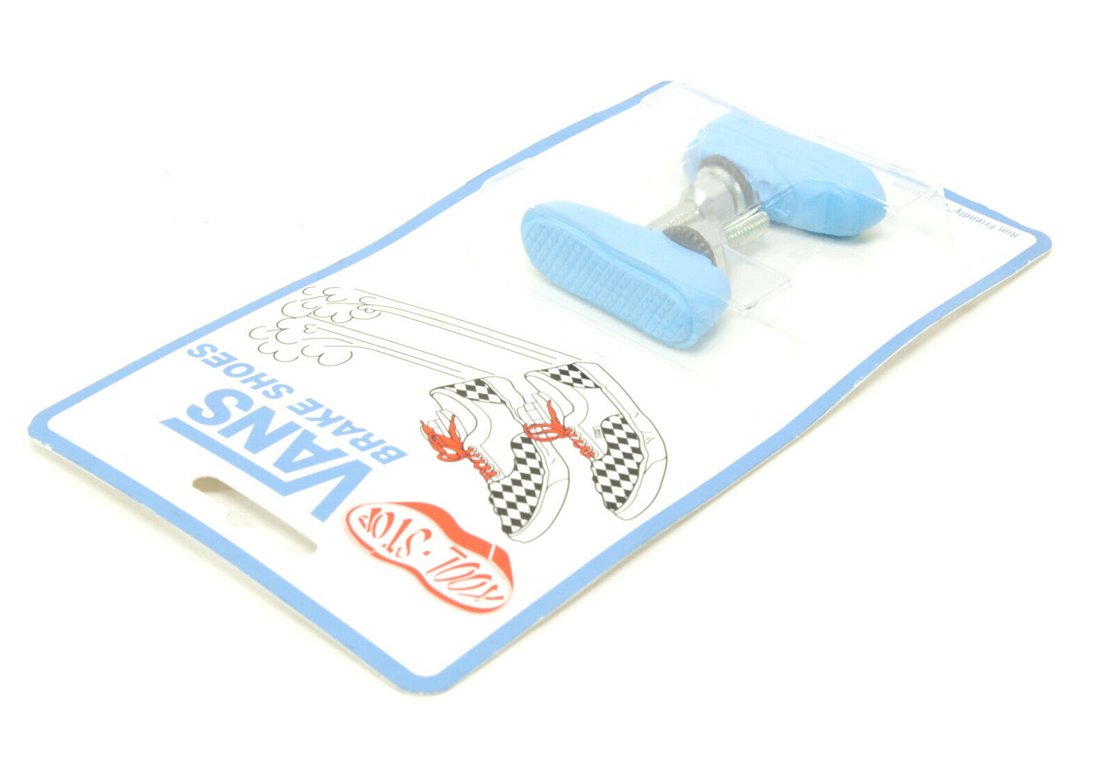 Kool Stop bicycle bike Vans BMX THREADED brake pads BABY BLUE *MADE IN USA* - Fresh Stock Dated February 2026