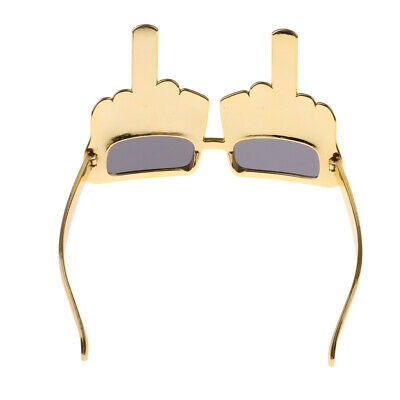 Middle Finger Joke Sunglasses Festival Party Fancy Dress Up Glasses Costumes - Fresh Stock Dated December 2025