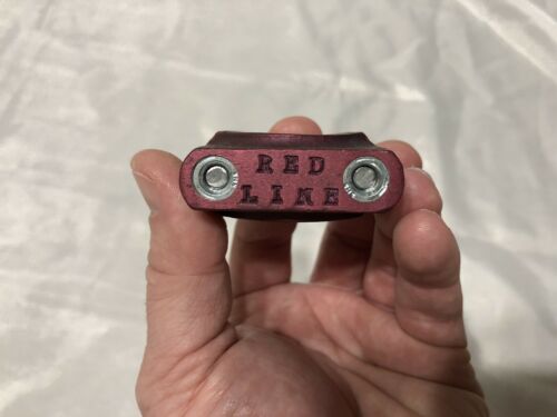 REDLINE DOUBLE SEAT POST CLAMP OLD SCHOOL BMX RED - Fresh Stock Dated December 2025