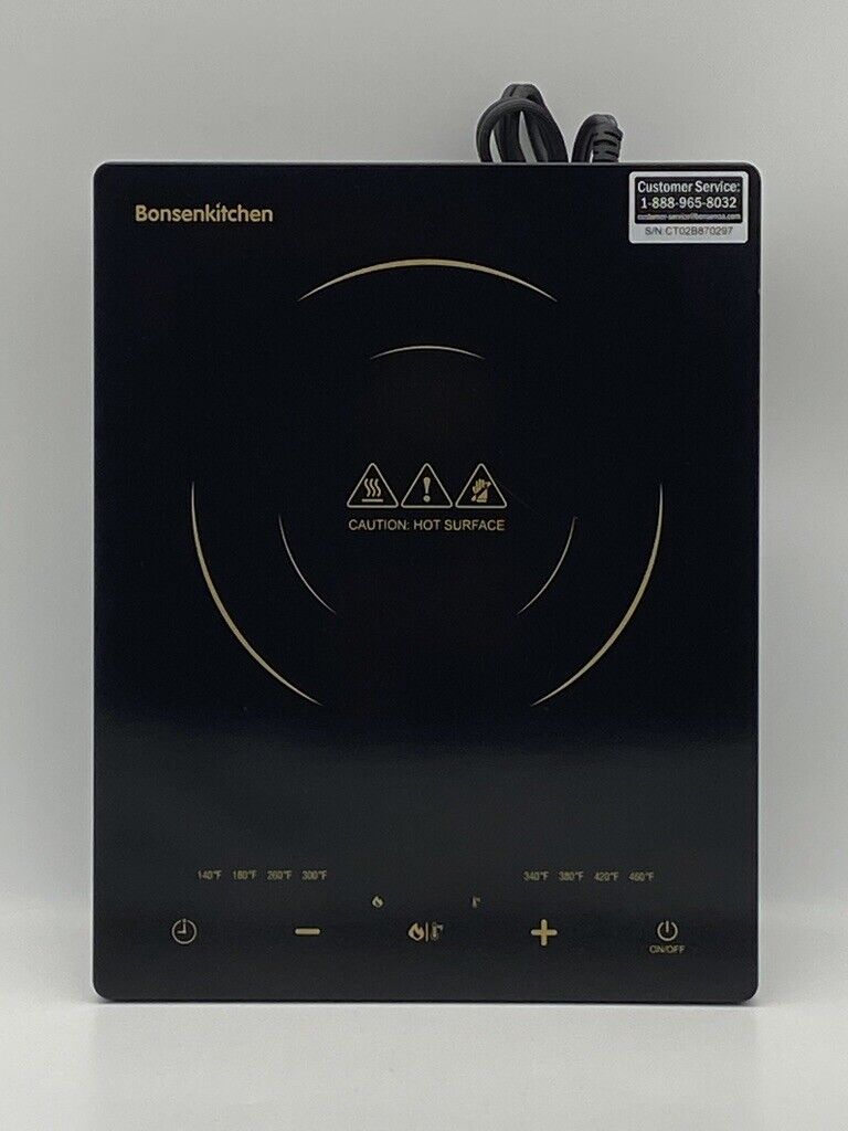 QTY (2) Bonsenkitchen Induction Cooktop Burner CHK-CCA16-US Portable Touch 1800W - Fresh Stock Dated February 2026