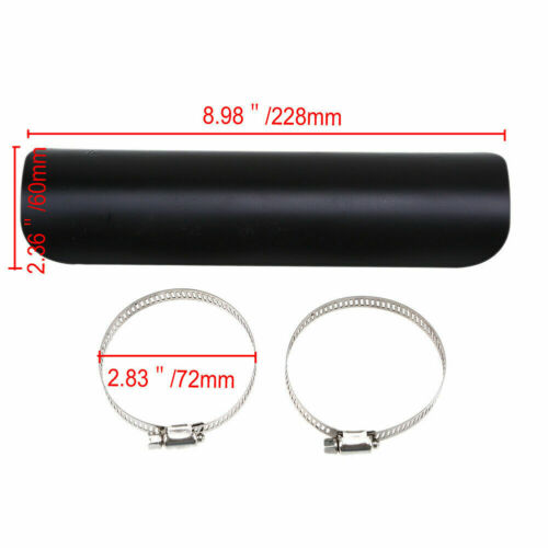 Exhaust Muffler Pipe Heat Shield Cover Heel Guard Universal for HondaHarley BMW - Fresh Stock Dated February 2026