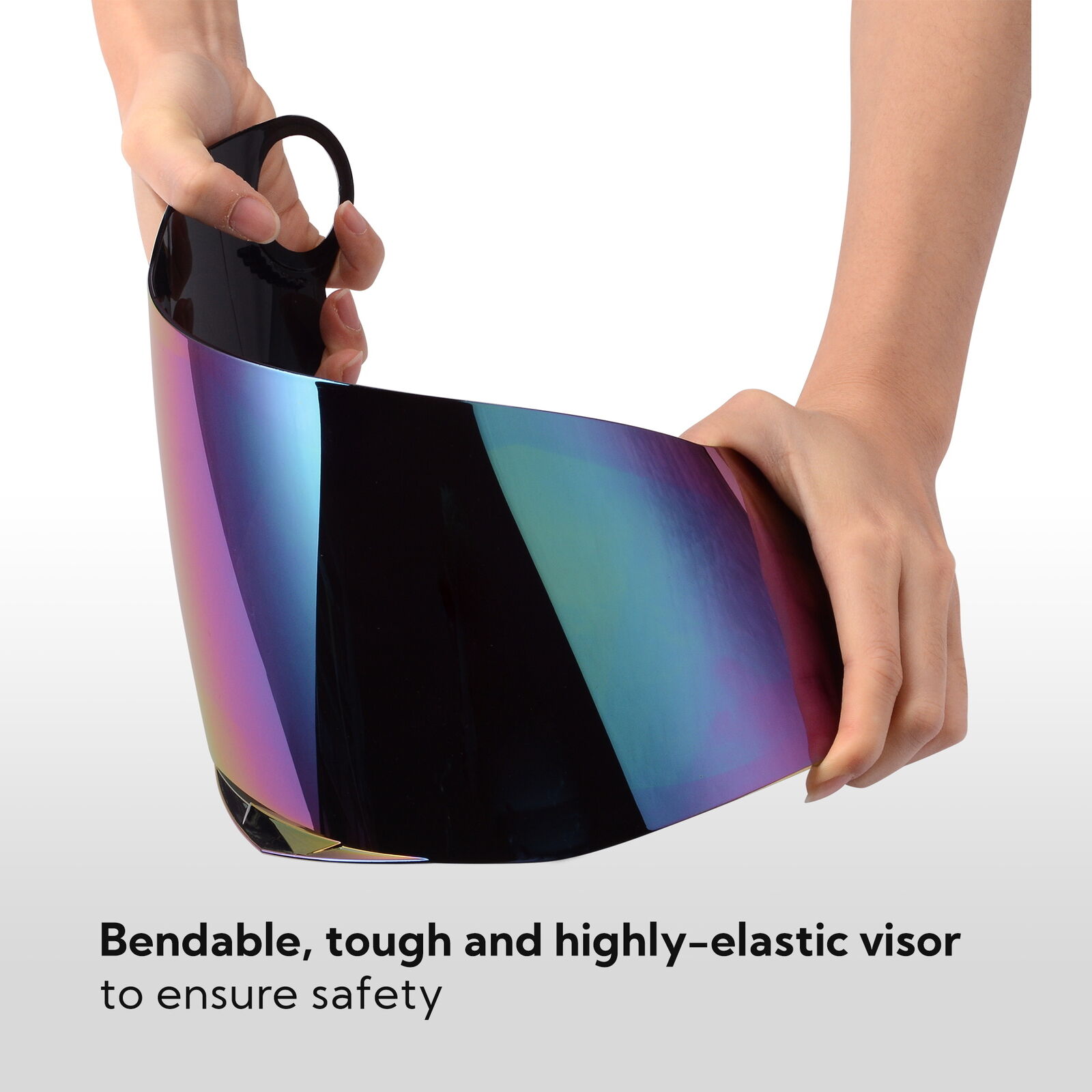 AHR RUN-F Replacement Flip Up Helmet Front Visor Solid PC Face Shield - Fresh Stock Dated February 2026