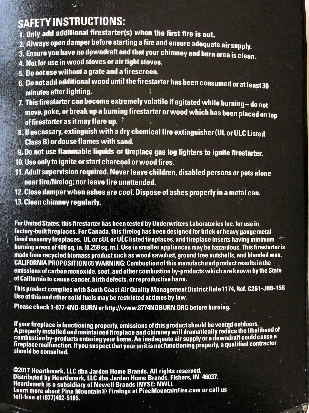 Pine Mountain Extreme Start Firestarter Lights Charcoal & Wool Fast 24 Paper Wra - Fresh Stock Dated December 2025