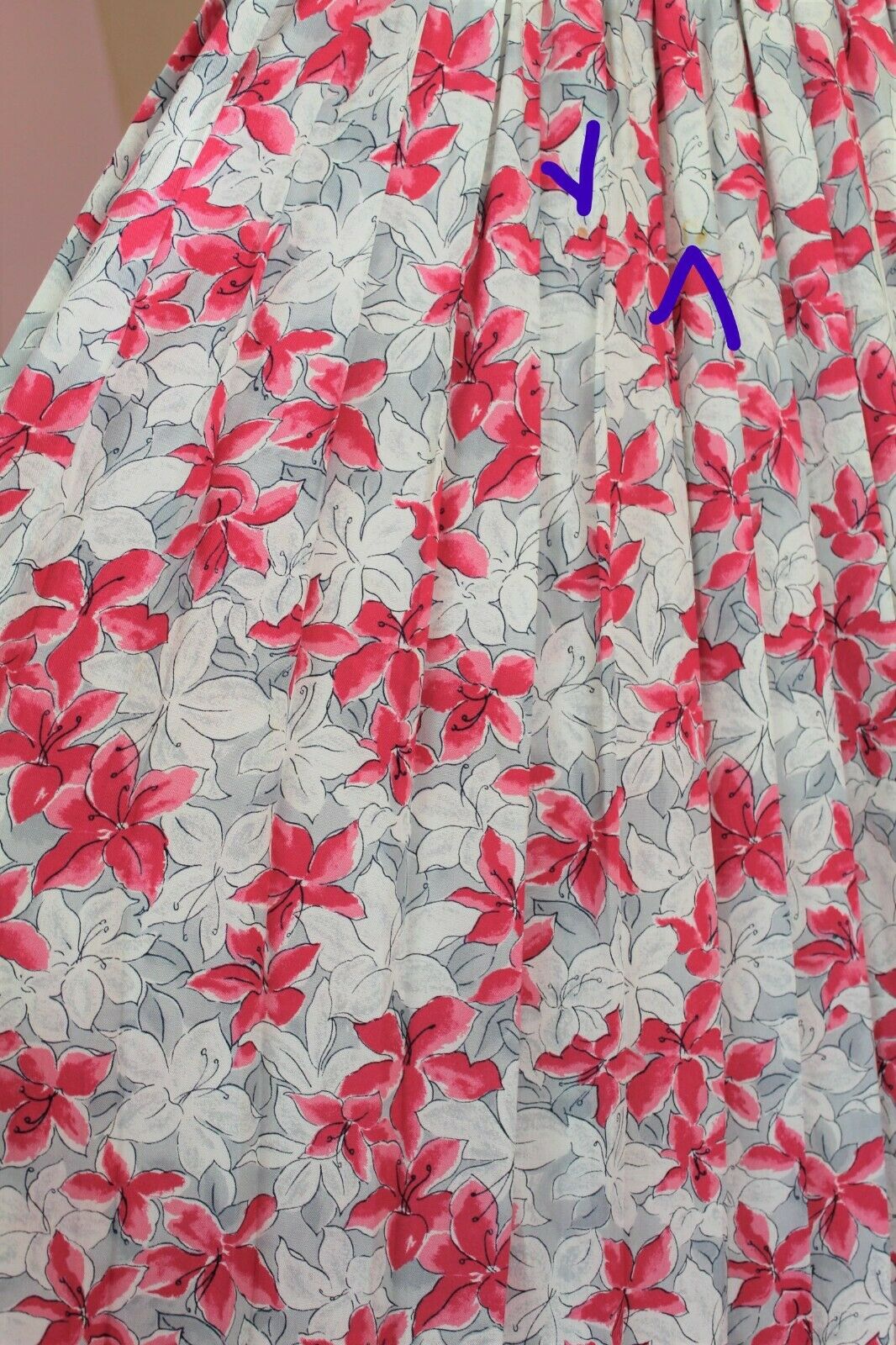 Vintage 80s Pendleton Sz 14 L Rayon Skirt Floral Pleated Elastic Waist Womens - Fresh Stock Dated March 2026