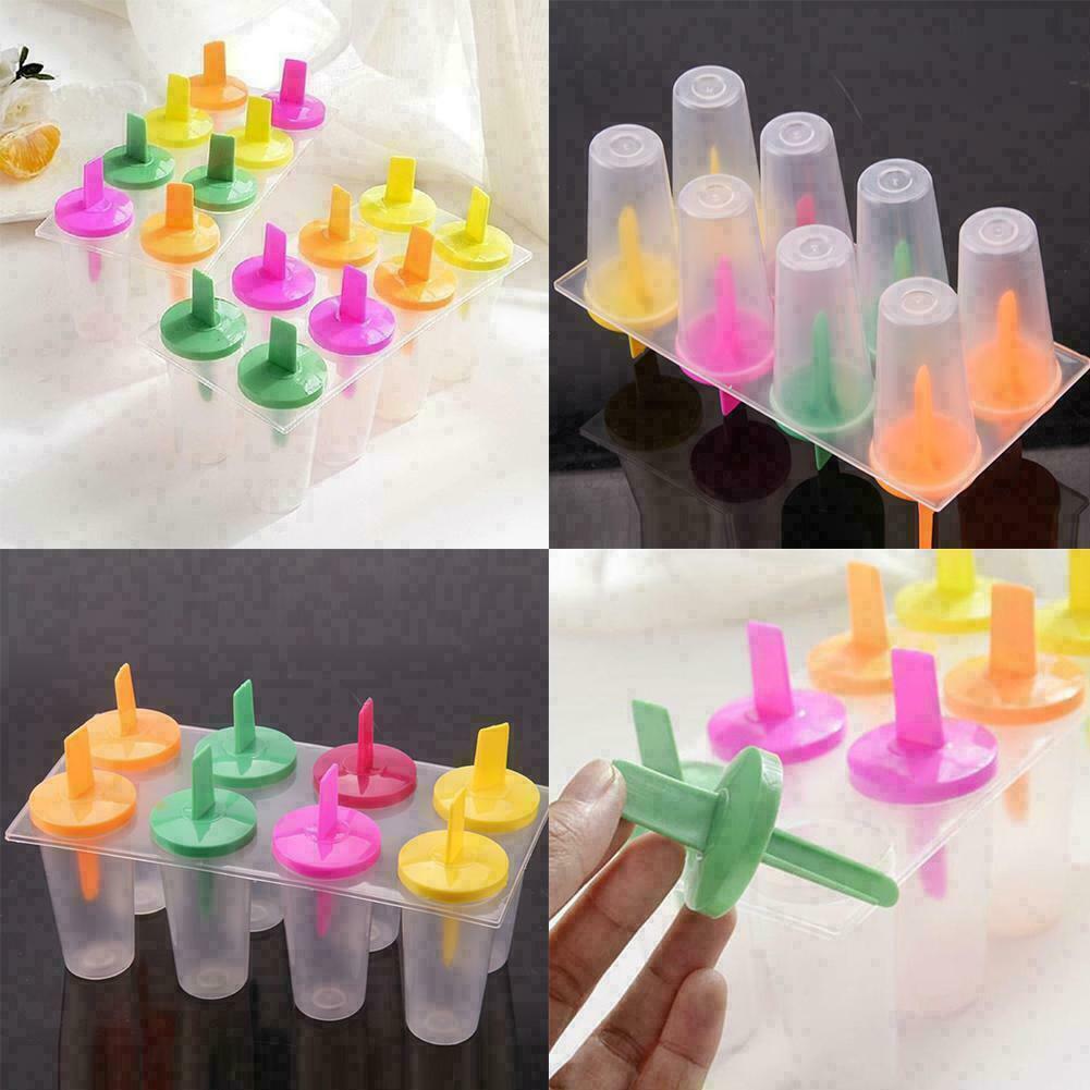 Juice Popsicle Maker Ice Lolly Mould 8 Cell Silicone Hot Cream Sale Mold D2A4 - Fresh Stock Dated February 2026