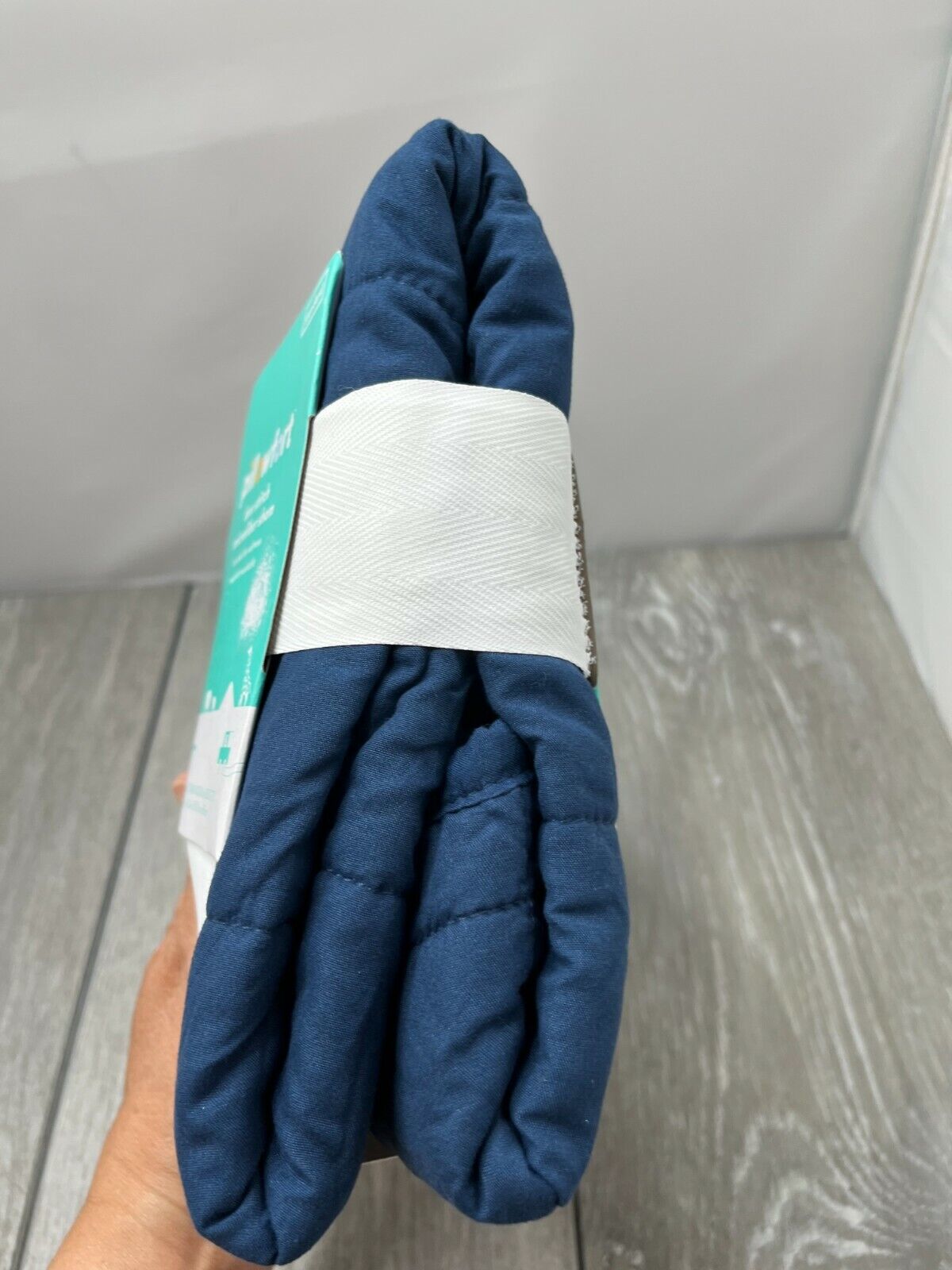 Pillowfort Box Stitch Microfiber Sham, Blue Standard Size 20x26 - Fresh Stock Dated February 2026