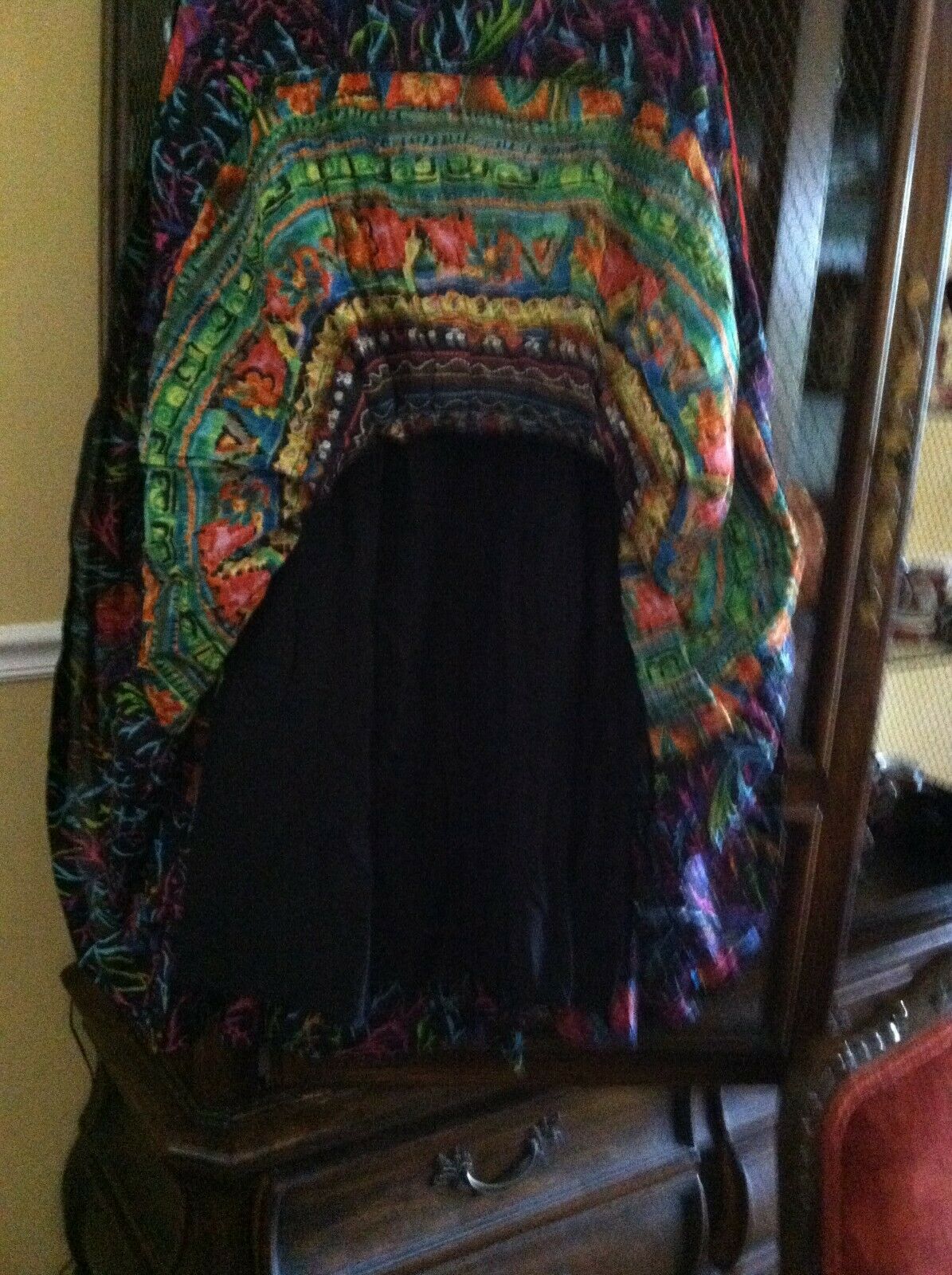 Travelsmith Colorful Ribbon Tiered Boho Flounced Festive Maxi Skirt  M  NWOT - Fresh Stock Dated February 2026