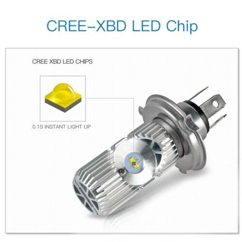 Bevinsee H4 9003 LED Headlight Bulb For BMW F650 G650GS R1150R R1200C R850 White - Fresh Stock Dated February 2026