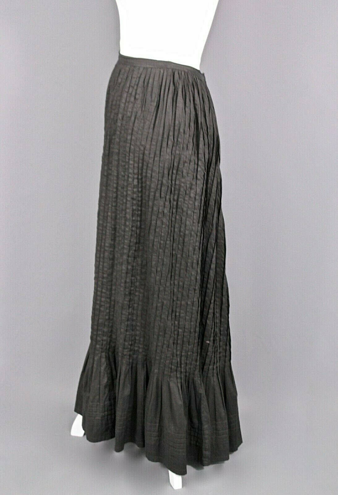 VTG Women's Antique Edwardian Early 1900s Black Striped Skirt Sz S - Fresh Stock Dated February 2026