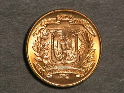 DOMINICAN REPUBLIC 1957 1 Centavo Red BU - Fresh Stock Dated February 2026