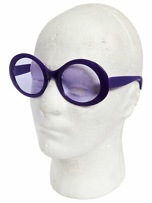 Jackie O Purple Sunglasses Onassis Kennedy Mod Kurt Cobain Nirvana Grunge Round - Fresh Stock Dated February 2026