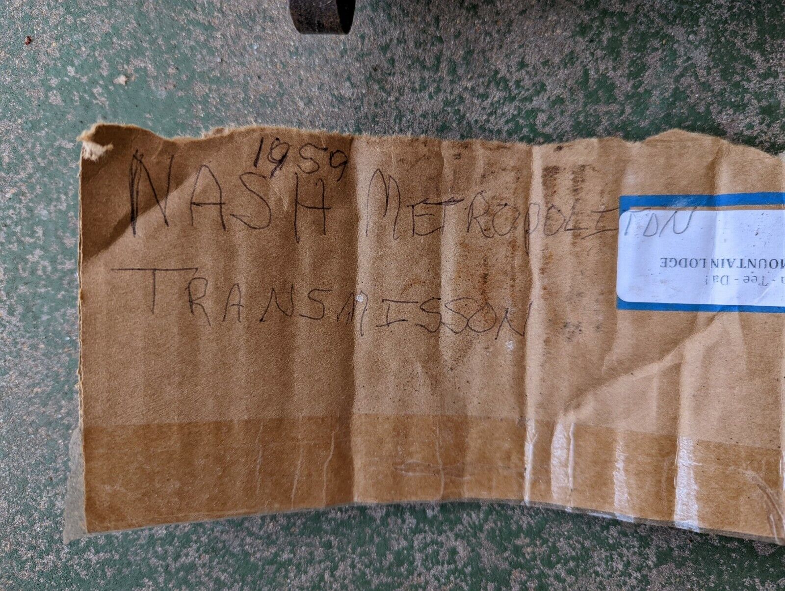 NASH METROPOLITAN Transmission Assembly 3 Speed Manual 1959 - Fresh Stock Dated February 2026